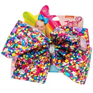 Jojo Siwa bow, rainbow sprinkles